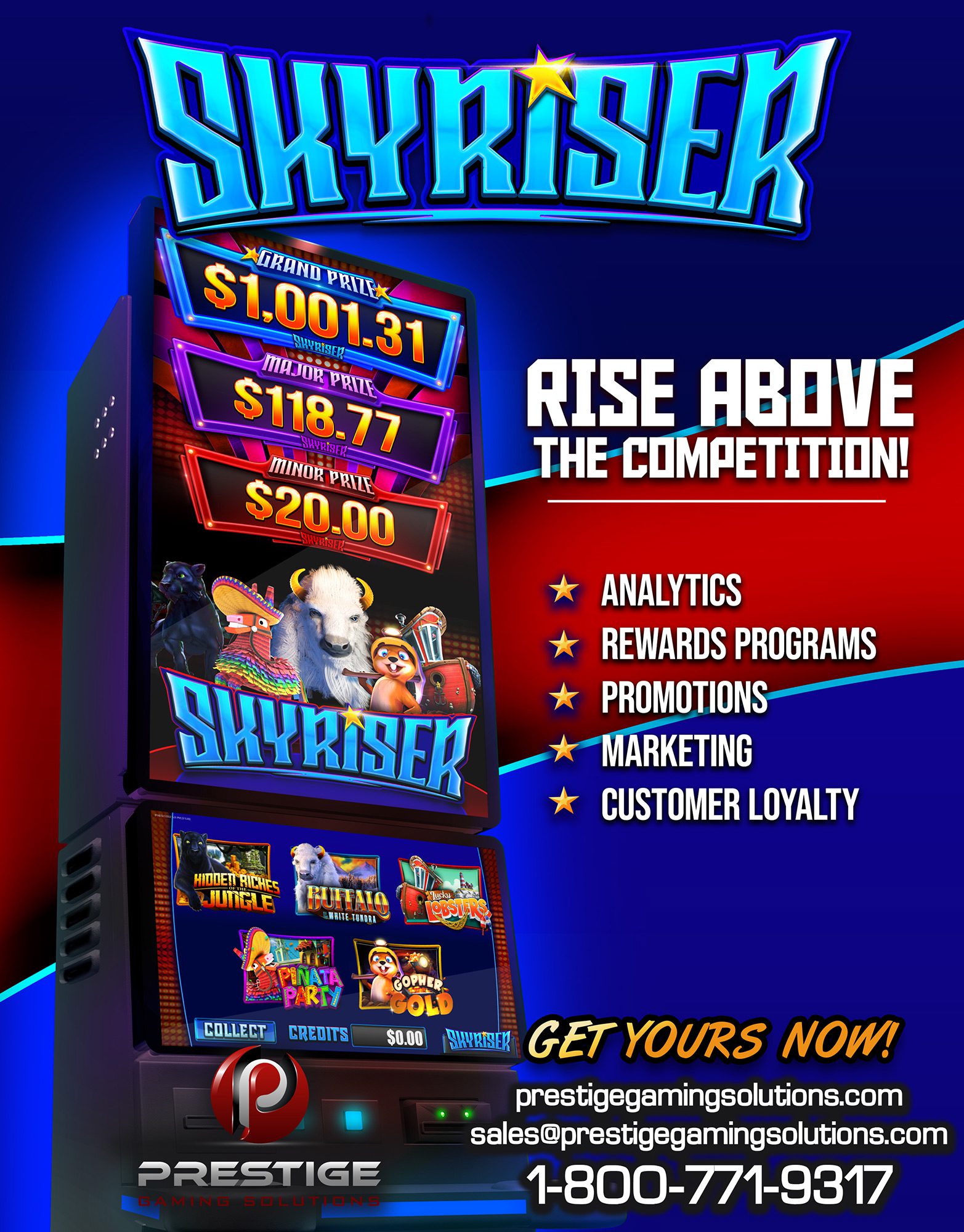 Skyriser Games- Prestige Gaming Solutions